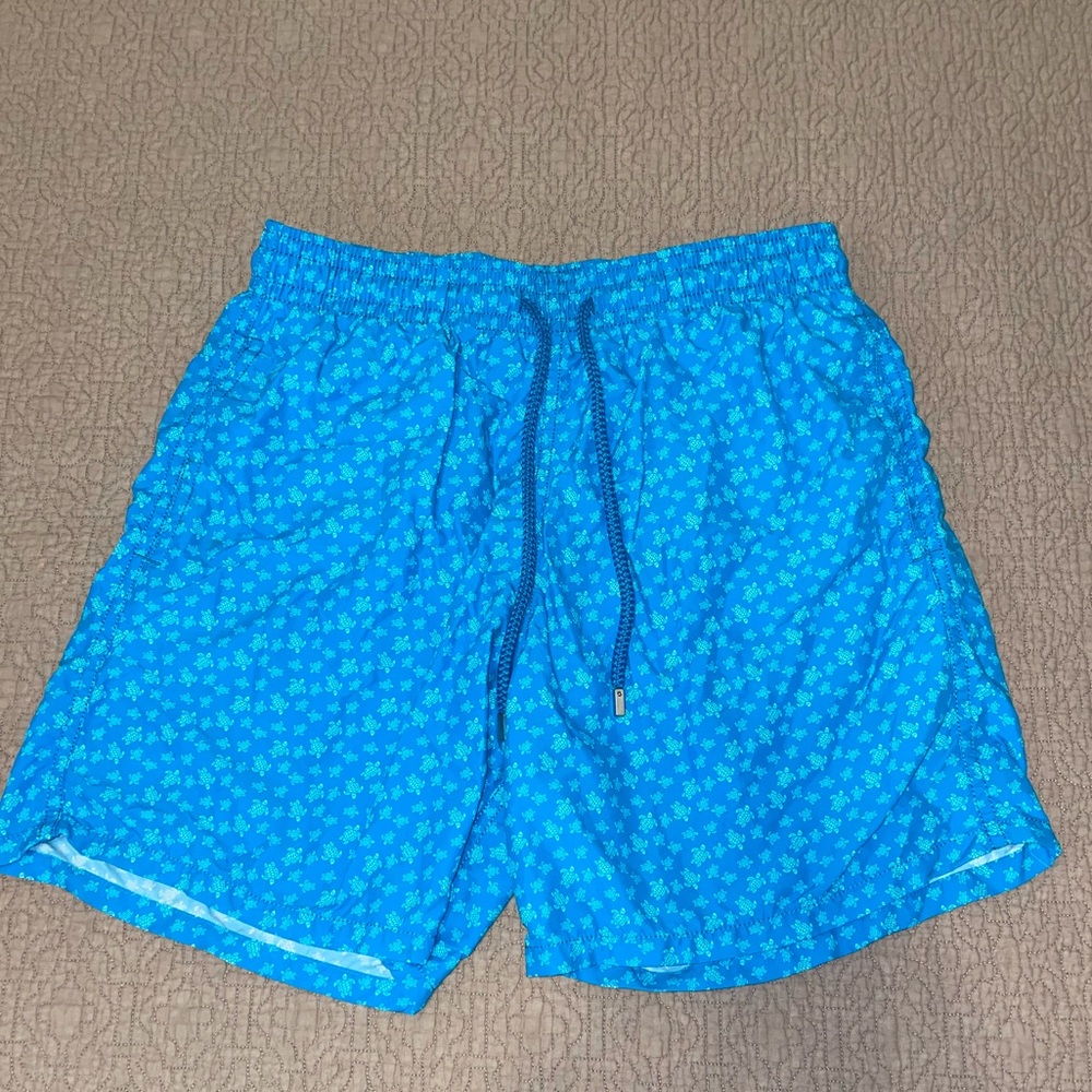 Vilebrequin Bright Blue Turtle Swim Trunks